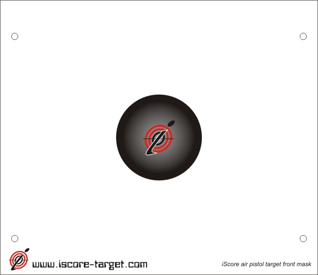 iScore Target 10m Pistol Paper (100 pcs)
