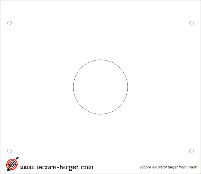 iScore Target 10m Pistol Front Paper (100 pcs)